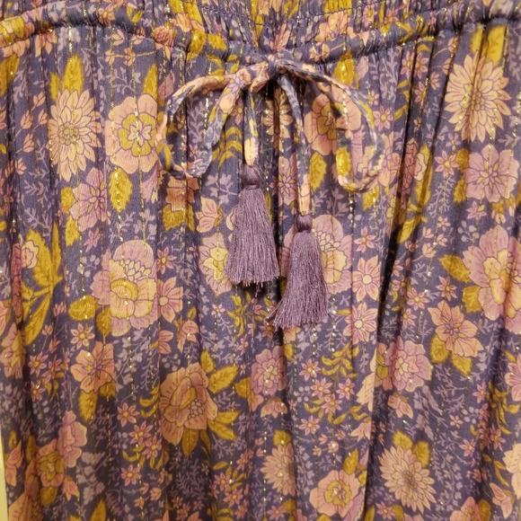 NWT Spell Juniper Shirred Strappy Dress Violet - Picture 3 of 4